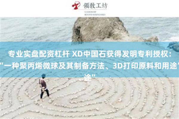 专业实盘配资杠杆 XD中国石获得发明专利授权：“一种聚丙烯微球及其制备方法、3D打印原料和用途”